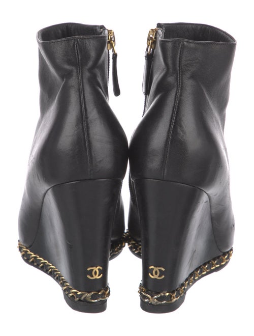 Chanel Interlocking CC Logo Leather Espadrilles