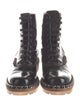 Chanel 2015 Interlocking CC Logo Combat Boots