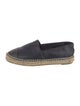 Chanel Interlocking CC Logo Leather Espadrilles