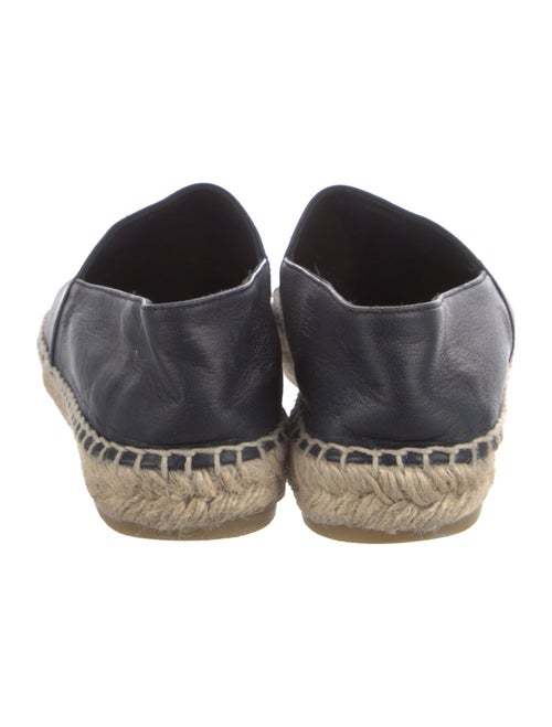 Chanel Interlocking CC Logo Leather Espadrilles