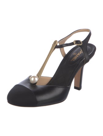 Chanel 2016 Interlocking CC Logo T-Strap Sandals