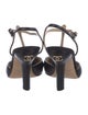 Chanel 2016 Interlocking CC Logo T-Strap Sandals