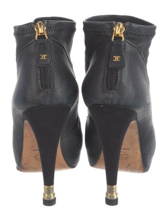 Chanel 2012 Interlocking CC Logo Boots