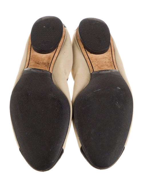 Chanel Interlocking CC Logo Leather Ballet Flats