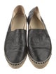 Chanel Interlocking CC Logo Leather Espadrilles