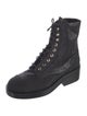 Chanel 2022 Interlocking CC Logo Combat Boots