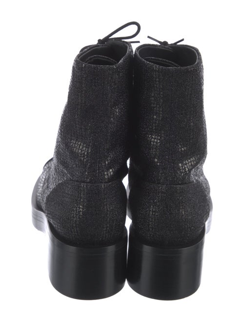 Chanel 2022 Interlocking CC Logo Combat Boots