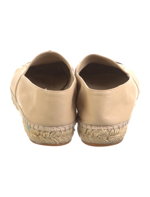 Chanel Interlocking CC Logo Lambskin Espadrilles