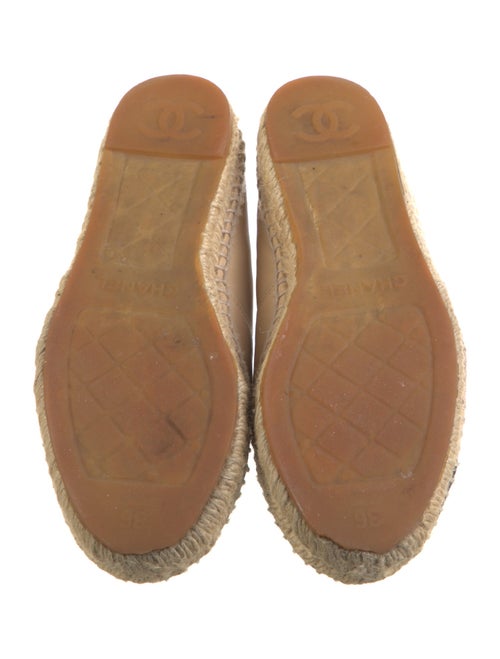 Chanel Interlocking CC Logo Lambskin Espadrilles