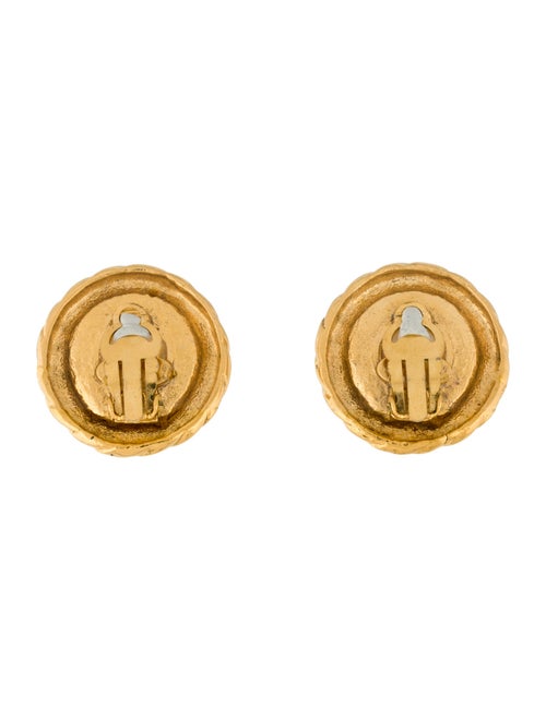 Chanel Vintage Faux Pearl Clip-On Earrings