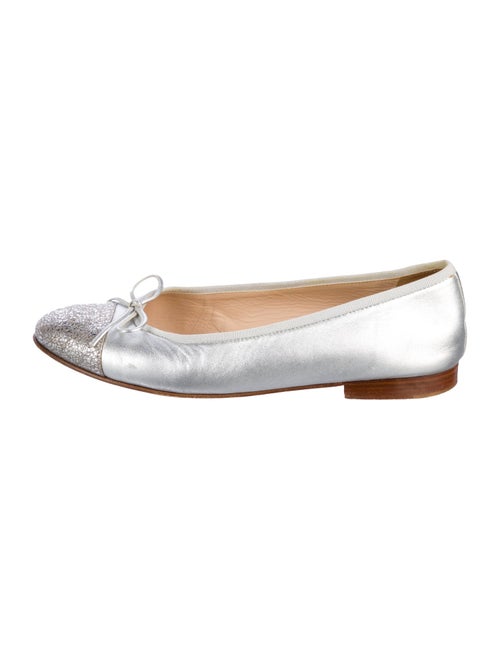 Chanel Interlocking CC Logo Lambskin Ballet Flats
