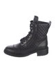Chanel 2018 Interlocking CC Logo Combat Boots