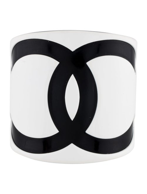 Chanel Resin CC Cuff Bracelet