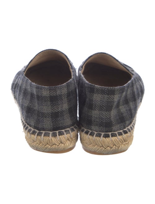 Chanel Interlocking CC Logo Tweed Espadrilles