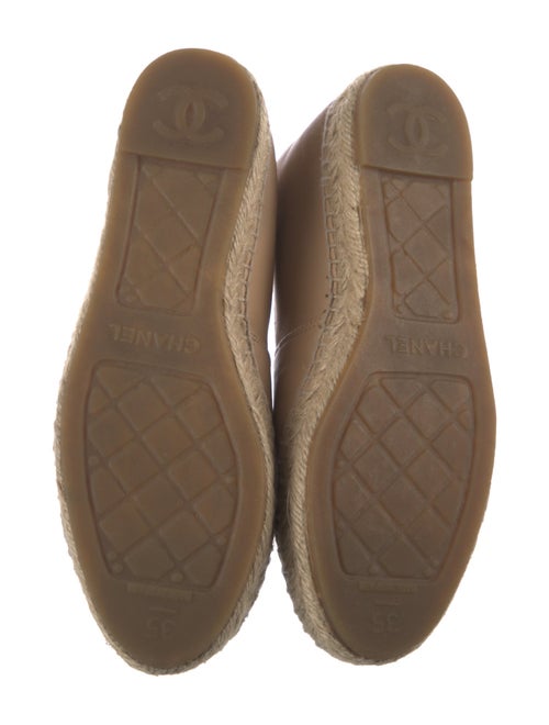 Chanel Interlocking CC Logo Lambskin Espadrilles