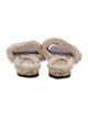 Chanel Shearling Slides