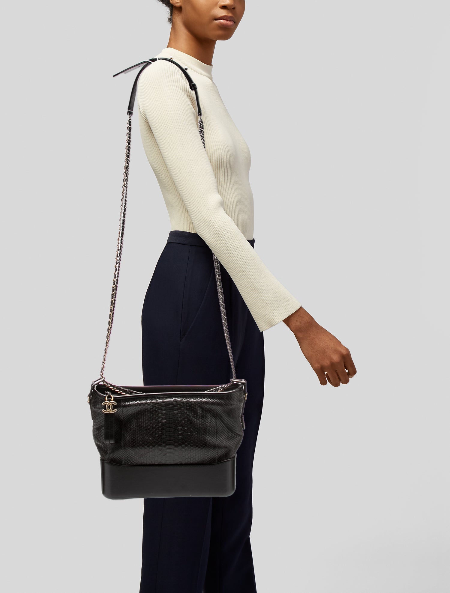 Chanel Medium Python Gabrielle Hobo