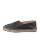 Chanel Interlocking CC Logo Leather Espadrilles