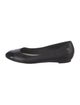 Chanel Interlocking CC Logo Leather Ballet Flats