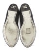 Chanel Interlocking CC Logo Leather Ballet Flats