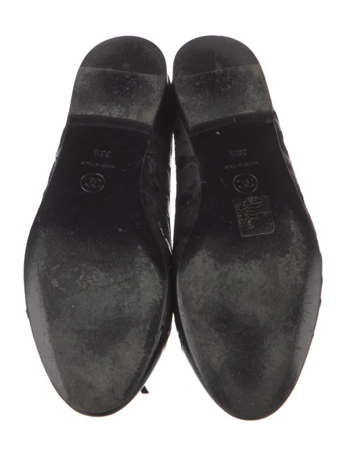 Chanel Interlocking CC Logo Suede Flats