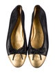 Chanel Interlocking CC Logo Lambskin Ballet Flats