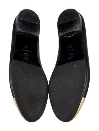 Chanel Interlocking CC Logo Lambskin Ballet Flats