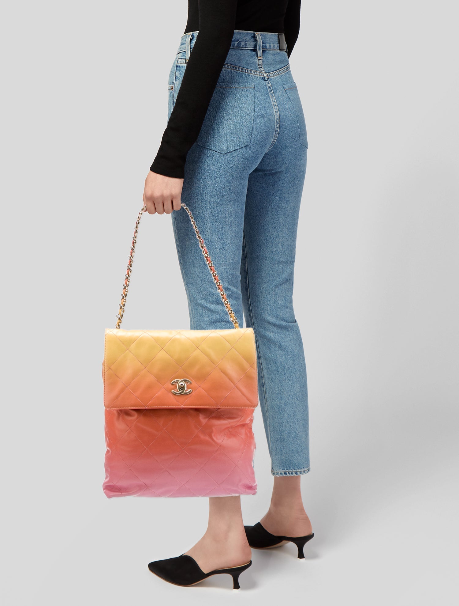 Chanel Large Dégradé Flap Hobo