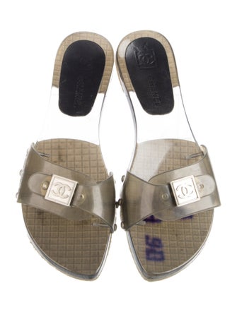 Chanel 2000 Interlocking CC Logo Slides