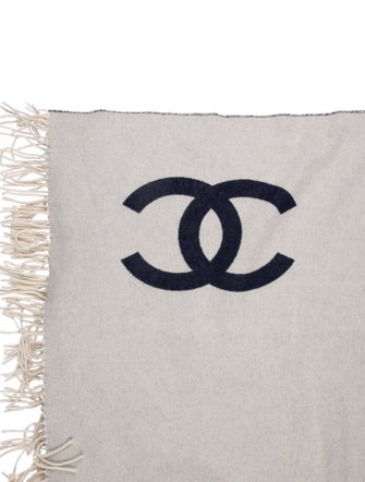 Chanel Wool-Blend Throw Blanket