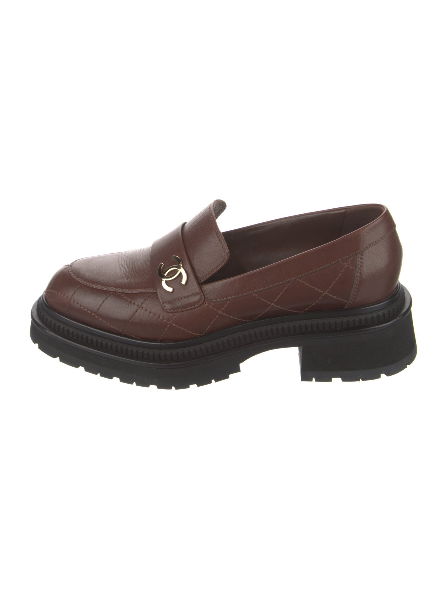 Chanel 2023 Interlocking CC Logo Loafers