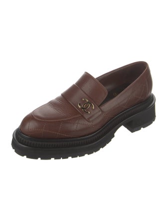 Chanel 2023 Interlocking CC Logo Loafers