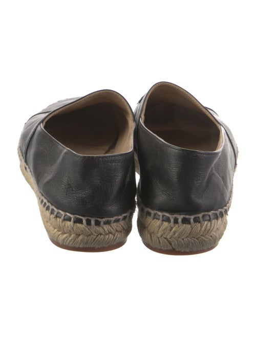 Chanel Interlocking CC Logo Lambskin Espadrilles