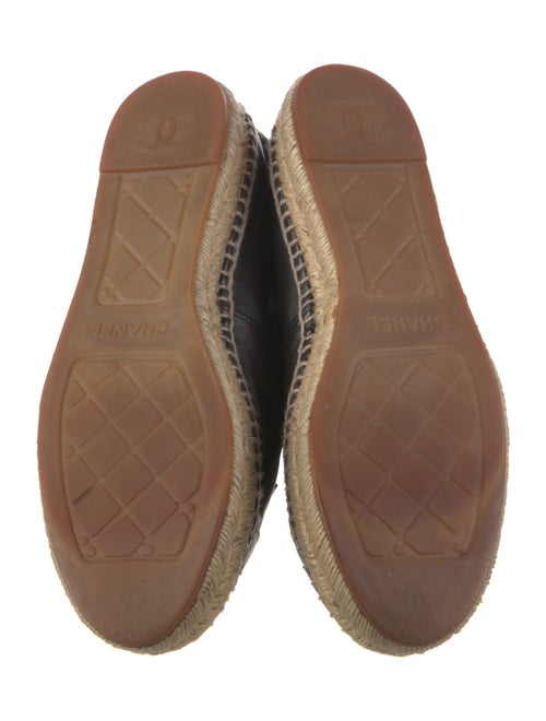 Chanel Interlocking CC Logo Lambskin Espadrilles