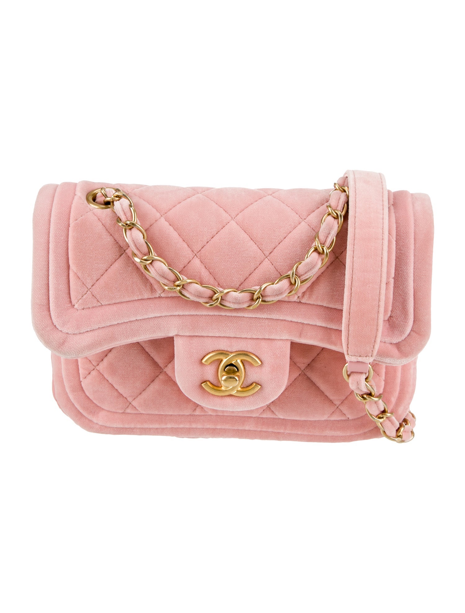 Chanel 2022 Mini Velvet Flap Bag