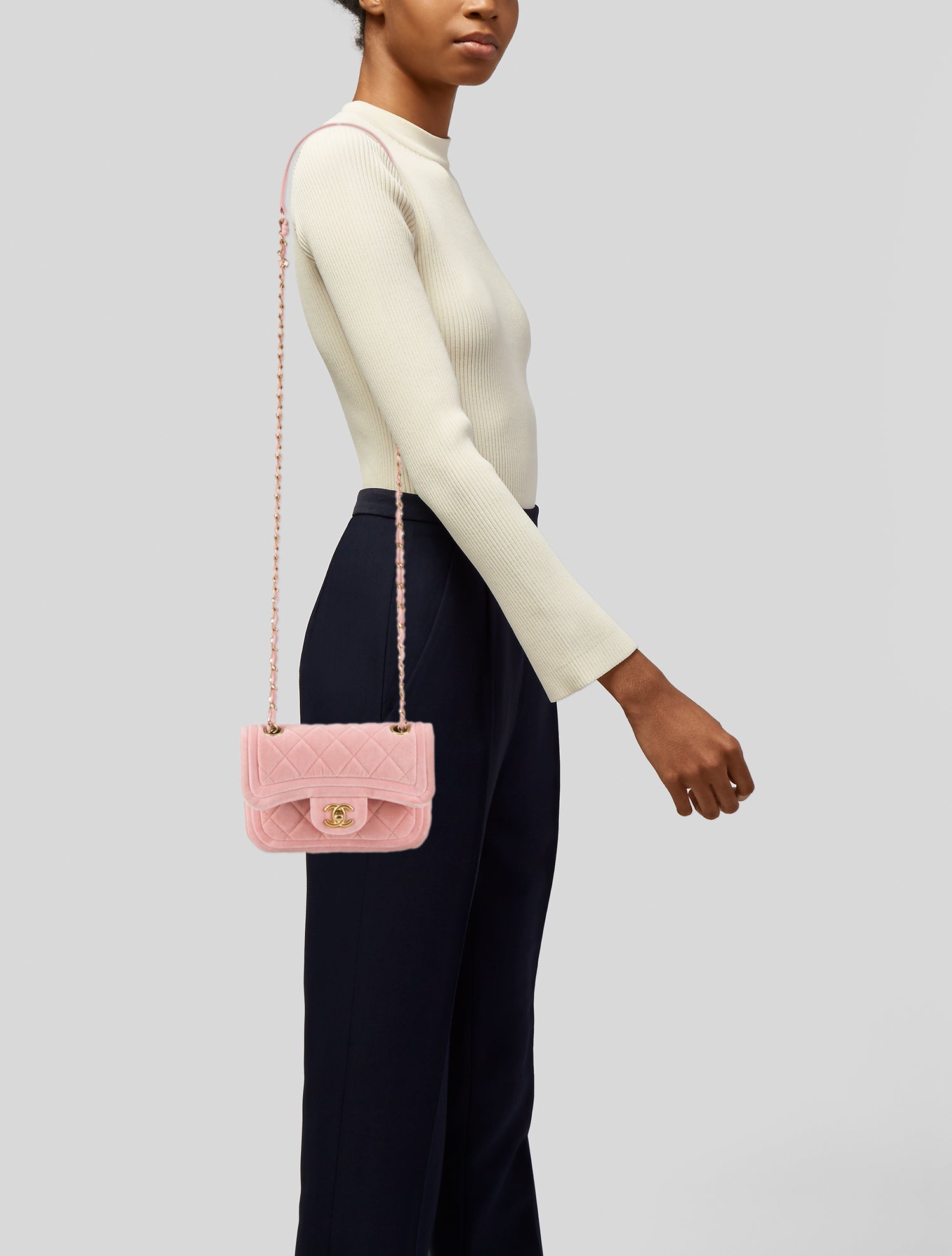 Chanel 2022 Mini Velvet Flap Bag