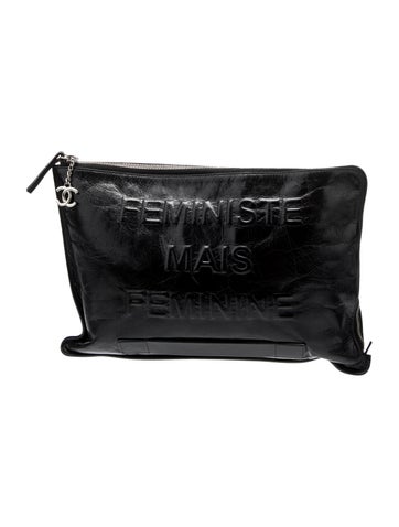Chanel Clutches Feministe Mais Feminine Clutch Large