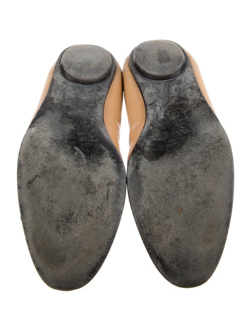 Chanel Interlocking CC Logo Leather Ballet Flats