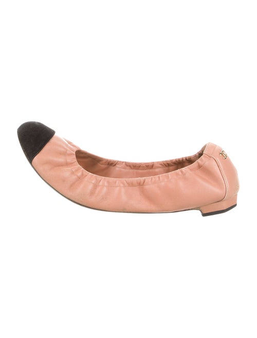 Chanel 2012 Interlocking CC Logo Ballet Flats
