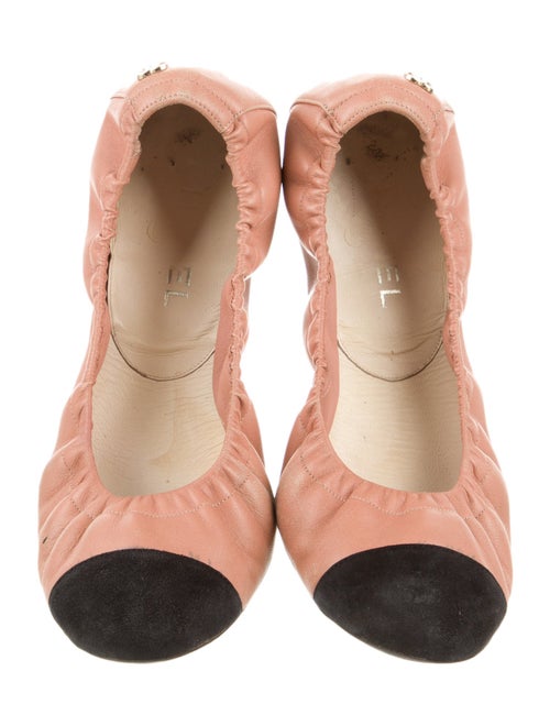 Chanel 2012 Interlocking CC Logo Ballet Flats