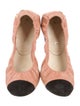 Chanel 2012 Interlocking CC Logo Ballet Flats