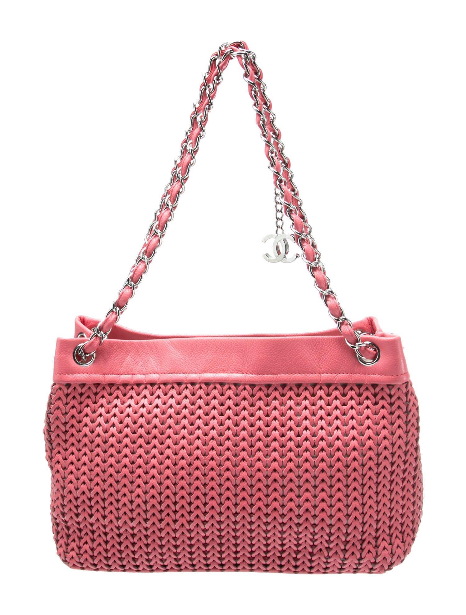 Chanel Woven CC Charm Tote