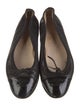 Chanel Interlocking CC Logo Leather Ballet Flats