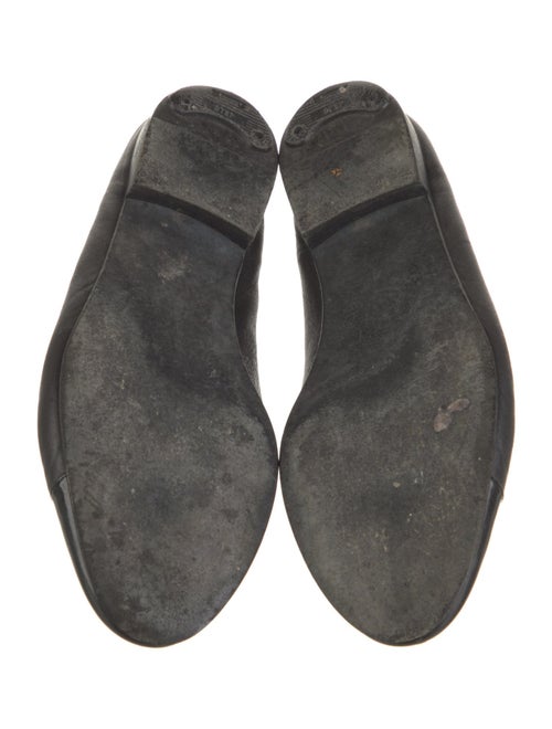 Chanel Interlocking CC Logo Leather Ballet Flats