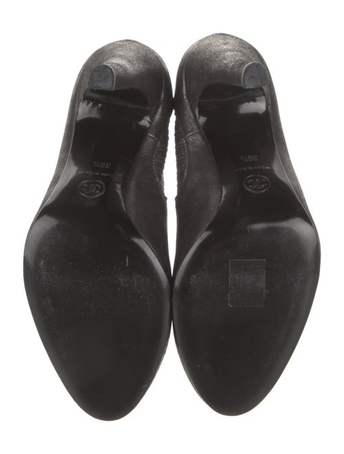 Chanel Booties Leather Lace-Up Boots