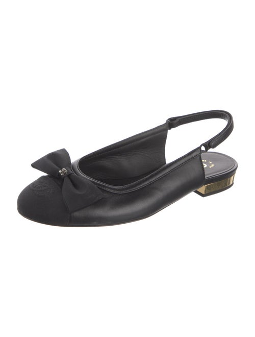 Chanel 2024 Interlocking CC Logo Slingback Flats