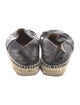 Chanel Interlocking CC Logo Lambskin Espadrilles