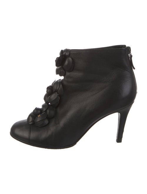 Chanel 2010 Interlocking CC Logo Lace-Up Boots