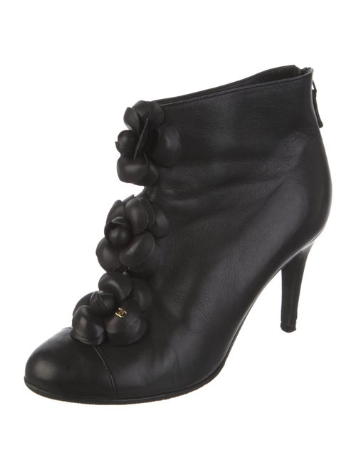 Chanel 2010 Interlocking CC Logo Lace-Up Boots