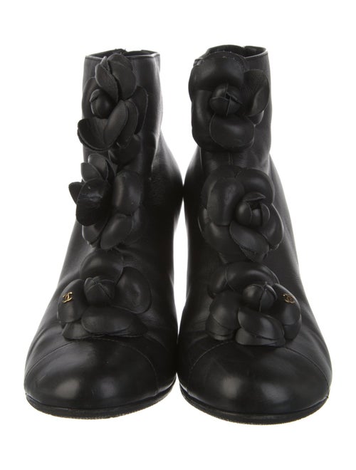 Chanel 2010 Interlocking CC Logo Lace-Up Boots